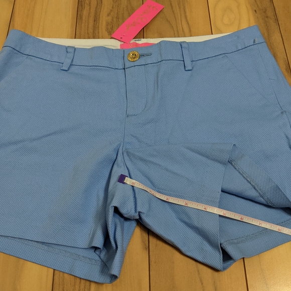 NWT! Lilly Pulitzer Callahan Stretch Shorts Blue Peri Size 12 - Picture 5 of 14